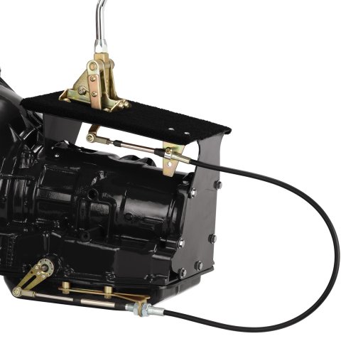 Lokar Cable Operated Automatic Transmission Shifters CO4L60BM Shifter, Operated, 4 ft. Cable, Detent, 16.000 in. Single Bend Chrome Stick, 3/8-24 in., Brushed Mushroom Knob, 4L60, Each