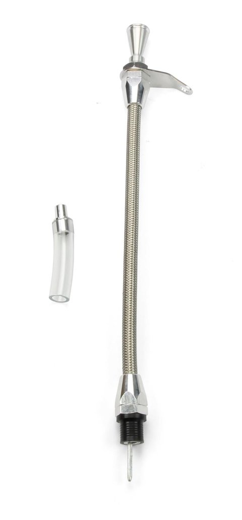 Lokar Hi-Tech Flexible Braided Stainless Transmission Dipsticks TD-34L80TM Dipstick, Steel, Natural, Mount, 4L80E, Each