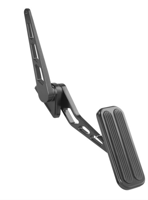 Lokar Midnight Series Billet Gas Pedals XBFG-6012 Throttle Pedal Assembly, Series, XL Aluminum, Rubber, Black, Chevy/Ford, Each