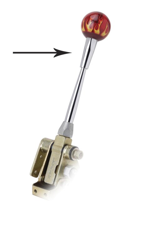Lokar Shifter Knob Adapters SK-6879 Shift Adapter, Aftermarket to Shifter, Steel, Chrome Finish, 3/8 in.-24 RH Threads, Each