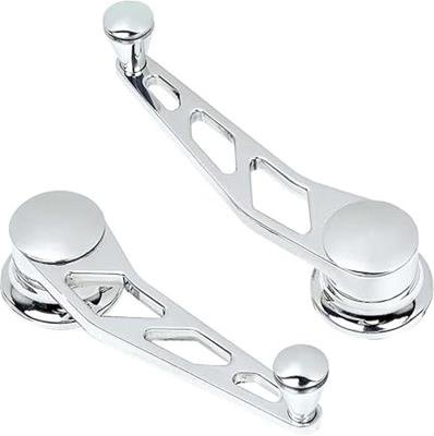 Lokar Billet Window Cranks IDH-2015 Crank Handle; Aluminum Crank; GM/Ford 1949 And Up; Polished; Pair
