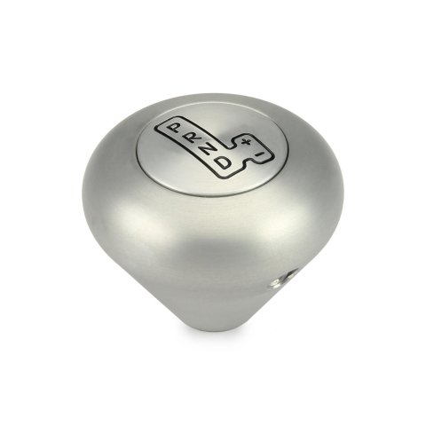 Lokar Electronic Sport Shifters ES4L60EDM Automatic Shifter, Shifters, Detent, 10.000 in. Single Bend Chrome Stick, 3/8-24 in., Brushed Mushroom Knob, 4L60E, Each