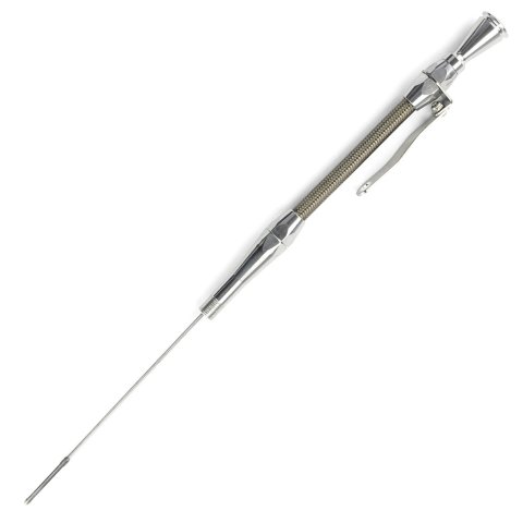 Lokar Flexible and Machined Engine Dipsticks ED-5016 Oil Dipstick, Flexible, Oil Pan Entry, Billet Aluminum, Brite Anodized, Ford, Flathead V8, Each