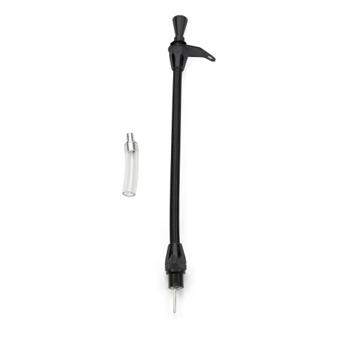 Lokar Midnight Series Flexible Braided Stainless Transmission Dipsticks XTD-34L80TM Dipstick, Steel, Black Housing, Black Handle, Chevy, 4L80E, Each