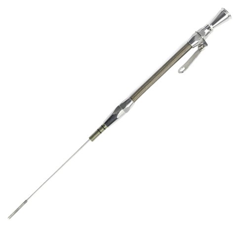 Lokar Flexible and Machined Engine Dipsticks ED-5010 Oil Dipstick, Flexible, Timing Cover Entry, Billet Aluminum, Brite Anodized, Ford, Small Block, Each