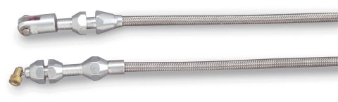 Lokar Hi-Tech Throttle Cables TC-1000TP36 Cable, Braided Stainless, Natural Fittings, 36 in. Long, GM TPI, LT1, LT4, Each