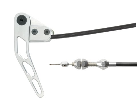 Lokar Hood Release Cable Kits HR-1100U Release, Black Cable, Billet Aluminum Handle, Kit
