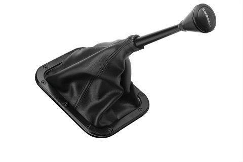 Lokar Midnight Series Shifter Boot Sets X70-BFMB Boot, Rectangle, Black, Naugahyde, Black Anodized Aluminum Trim Ring, Each