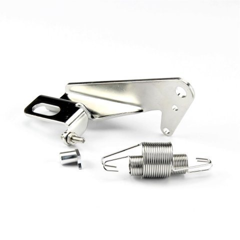 Lokar Throttle Cable Brackets TCB-40HS Brackets, Body Mounting, Stainless Steel, Polished, Holley Sniper EFI Fuel Injection Style, Each