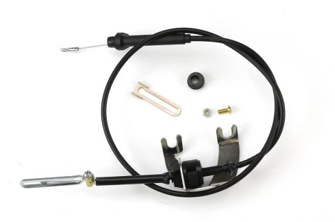 Lokar Hi-Tech Kickdown Kits KD-2350U Automatic Transmission Cable, Hi-Tech, Black Vinyl, Natural Aluminum Fittings, GM, TH350, Kit