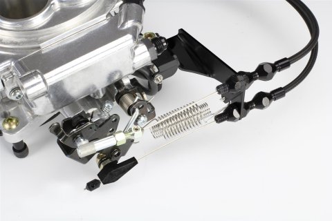 Lokar Throttle Cable Brackets XTCB-40HS Bracket, Kickdown Lever, Holley Sniper 1 EFI, Stainless Steel, Black, Each