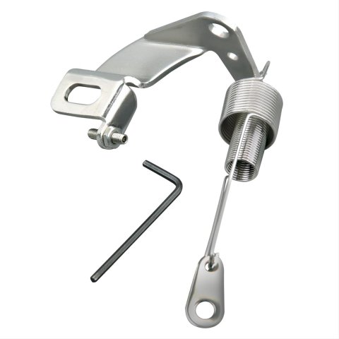 Lokar Throttle Cable Brackets SRK-4000 Bracket, Stainless Steel, Polished, Holley, Edelbrock, Carter, Rochester, Kit