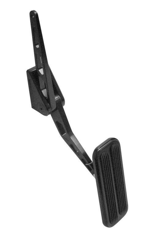 Lokar Competitor Series Throttle Pedal Assemblies XBAG-6149 Pedal, Aluminum, Brushed, Firewall Mount, Rubber Insert, Universal, Each