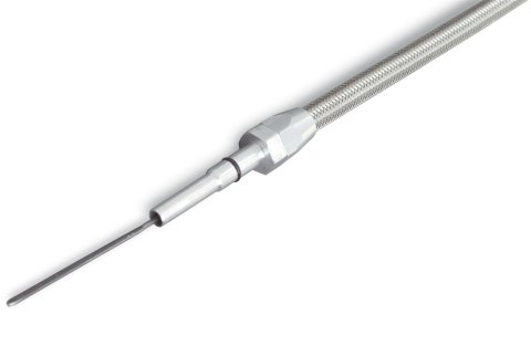 Lokar Flexible and Machined Engine Dipsticks ED-5008 Oil Dipstick, Flexible, Passenger Side Block Entry, Billet Aluminum Handle, Brite Anodized, Chevy, Small Block, LS1, Car, Each