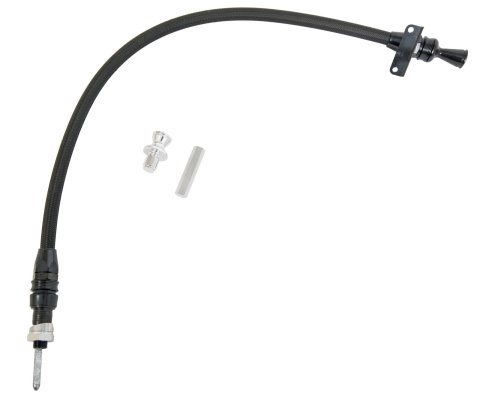 Lokar Midnight Series Anchor-Tight Locking Transmission Dipsticks X1210147 Dipstick, Locking, Braided Stainless Steel, Black, Chevy, Powerglide, Firewall Mount, Each