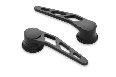 Lokar Midnight Series Interior Door Handles XIDH-2008 Handles, Interior, Plain Design, Billet Aluminum, Black Anodized, Pair