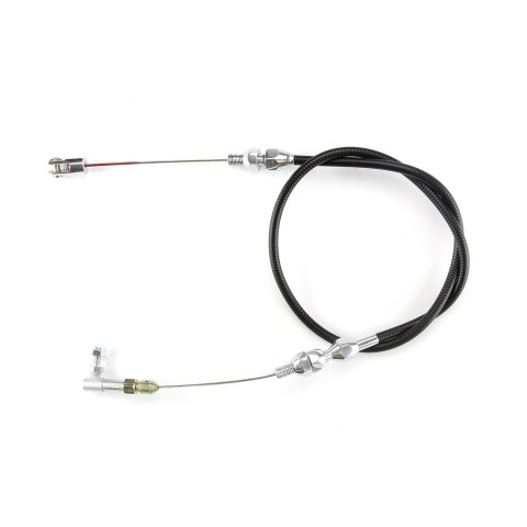 Lokar Hi-Tech Throttle Cables TCP-1000U36 Cable, Black Vinyl, Polished Fittings, 36 in. Long, Carbureted, Universal, Each