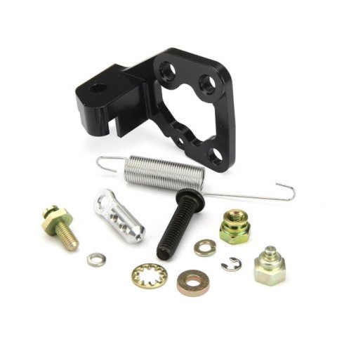 Lokar Throttle Cable Brackets XTCB-40HS2 Bracket, Kickdown Lever, Sniper 2, Aluminum, Black, Each