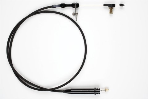 Lokar Midnight Series Stainless Steel Hi-Tech Kickdown Kits XKD-2350HT Automatic Transmission Cable, Hi-Tech, Black Braided Steel, Black Aluminum Fittings, GM, TH350, Kit