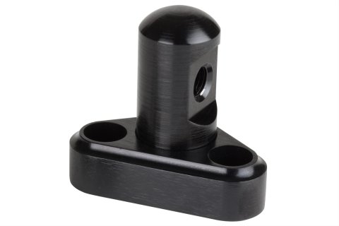 Lokar Throttle Cable Brackets XTCB-40LS1 Bracket, Body Mount, Single Stud, Billet Aluminum, Black, Chevy, LS Small Block, MFI