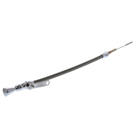 Lokar Anchor-Tight Locking Flexible Engine Dipsticks 1220214 Oil Dipstick, Flexible, Passenger Side Block Entry, Billet Aluminum, Brite Anodized, Chevy, Small Block, LS, Truck, Each