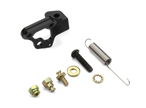 Lokar Throttle Cable Brackets XTCB-40PF4L1 Brackets, Throttle,Kickdown,Cruise Cntrl Bracket,Throttle Body Mount,Aluminum,Black anodize,Edelbrock Pro-Flo 4,Late model #4150