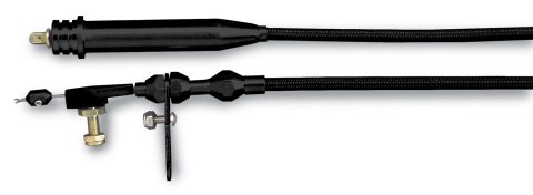 Lokar Midnight Series Stainless Steel Hi-Tech Kickdown Kits XKD-2700HT Automatic Transmission Cable, Hi-Tech, Black Braided Steel, Black Aluminum Fittings, GM, 700R4, Kit
