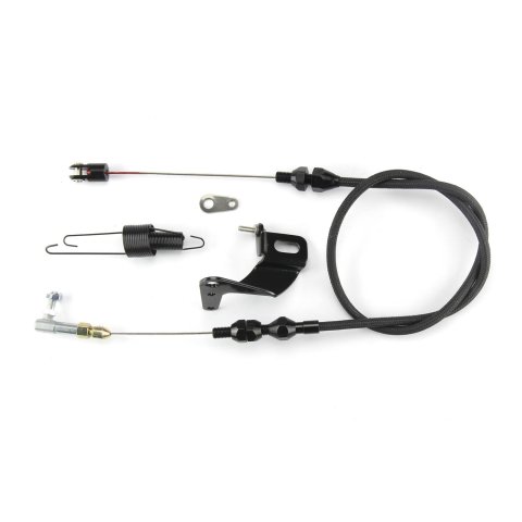 Lokar Midnight Series Duo-Pak Throttle Cables XDP-1000U Cable, Series, Black Vinyl, Black Fittings, 24 in. Long, Carbureted, Universal, Kit