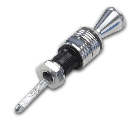 Lokar Anchor-Tight Locking Transmission Dipsticks 1210134 Dipstick, Locking, Braided Stainless/Natural, Polished Handle, Bellhousing Mount, Powerglide