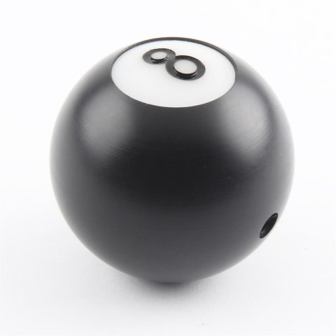Lokar Shift Knobs SK-6850 Knob, Eight Ball, Plastic, Black, Shifters Only, Automatic Transmission, Each