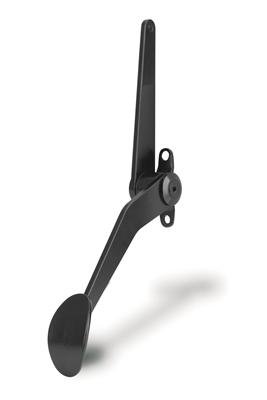 Lokar Midnight Series Steel Spoon Throttle Pedal Assemblies XSPO-6070 Assembly, Firewall Mount, Steel, Black, Pedal, Each