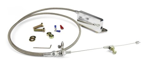 Lokar Hi-Tech Kickdown Kits KD-2400HT Automatic Transmission Cable, Hi-Tech, Natural Braided Stainless Steel, Natural Aluminum Fittings, GM, TH400, Kit