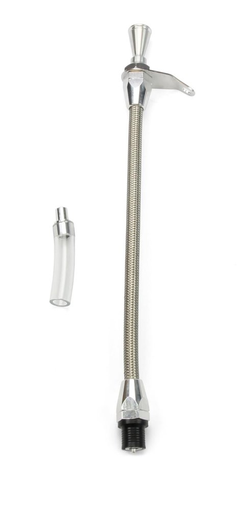 Lokar Hi-Tech Flexible Braided Stainless Transmission Dipsticks TD-3AODTM Dipstick, Steel, Natural, Mount, AOD, Each