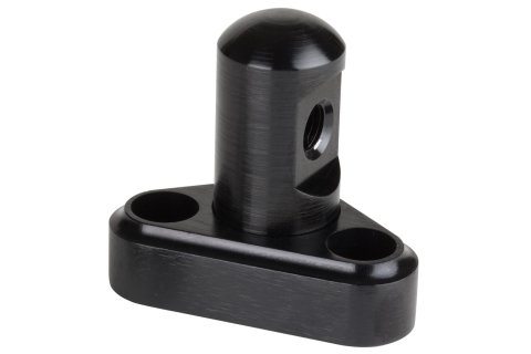Lokar Throttle Cable Brackets XTCB-40LS13 Bracket, Billet Aluminum, Black, Body Mount, Chevy, Each