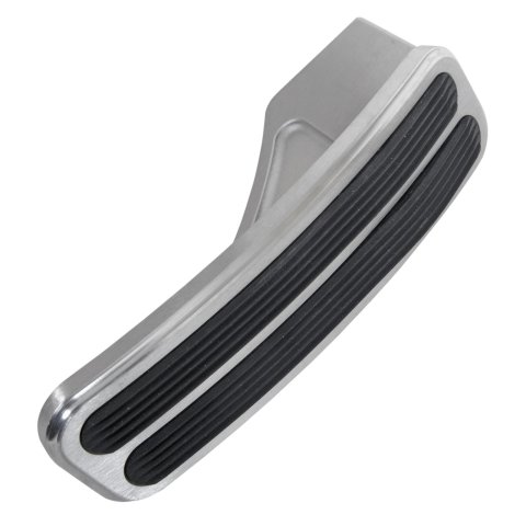 Lokar Pedal Pads for 2009-2014 CTS - DBW-6200 Pad, Brushed, Billet Aluminum, Black Rubber Insert, Cadillac, Each