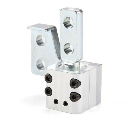 Lokar AxiShift Bolt-On Shift Lever Adapters MSL700 Adapter, Steel, Orbital, Fits Tremec TKO 500/600/T56 Magnum Shifters, 7/8 in. Center-to-Center Mount, Bolt-On, Adjustable, Each