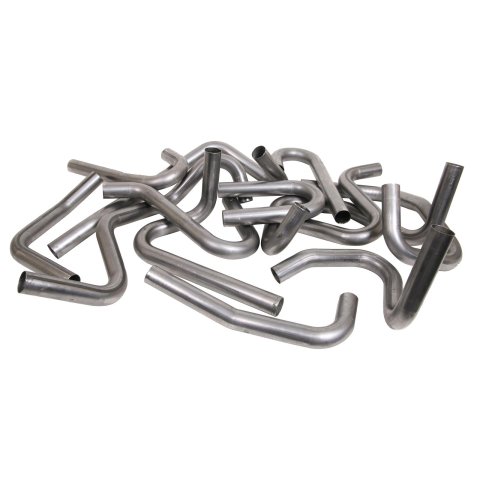 Schoenfeld Exhaust Tubing Miscellaneous Mandrel Bends 2 Inch Steel Pipe MB200 Tubing, U-Bends, in. Diameter, 36 ft. of Bends, 18-Gauge, Steel, Natural, Kit