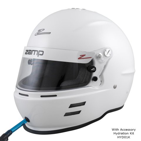 Zamp RZ-60 Helmets H766001M Helmet, RZ-60, Full Face, Gloss White, Fire-Retardant Fabric, Snell SA2020, Medium, Each