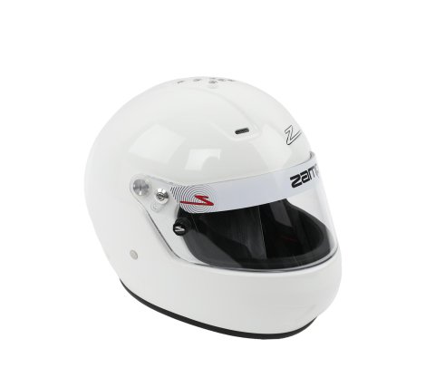 Zamp RZ-56 Helmets H770001M Helmet, RZ-56, Full Face, Gloss White, Fire-Retardant Fabric, Snell SA2020, Medium, Each