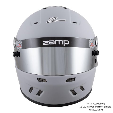 Zamp RZ-59 Helmets H77215FXL Helmet, RZ-59, Full Face, Gray, Matte Finish, Snell SA2020/DOT, X-Large, Each