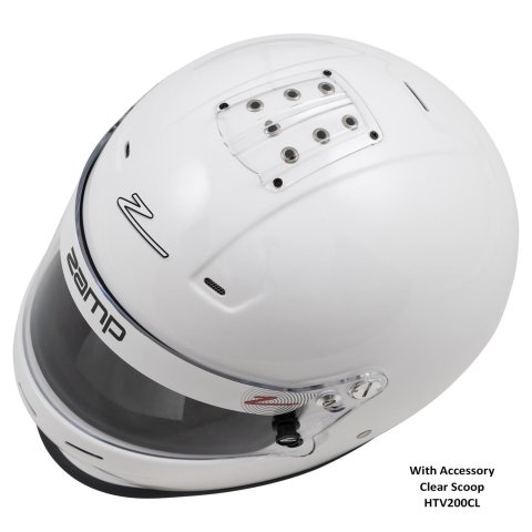 Zamp RZ-36 Helmets H768001M Helmet, RZ-36, Full Face, Gloss White, Fire-Retardant Fabric, Snell SA2020, Medium, Each