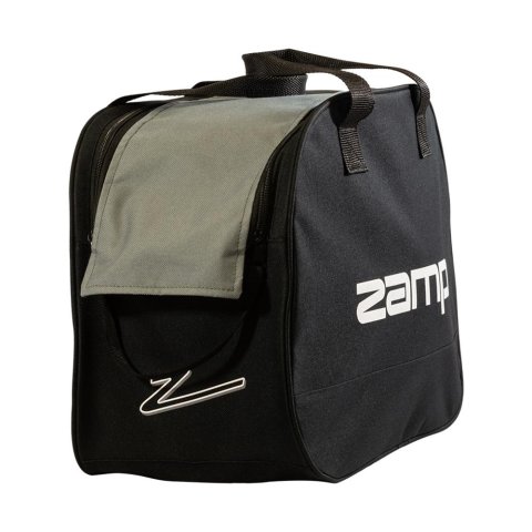 Zamp Helmet Bags HB002003 Bag, Zipper Closure, Nylon, Black/Gray, Each