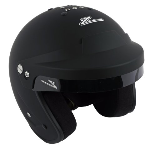 Zamp RZ-18H Helmets H77403FL Helmet, RZ-18H, Half, Black, Matte Finish, Snell SA2020, Large, Each