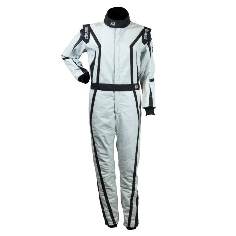 Zamp Driving Suits R10015L Race Suit ZR-52F FIA8856-2018/SFI 3.2A/5 Gray Lightweight Three Layer Large