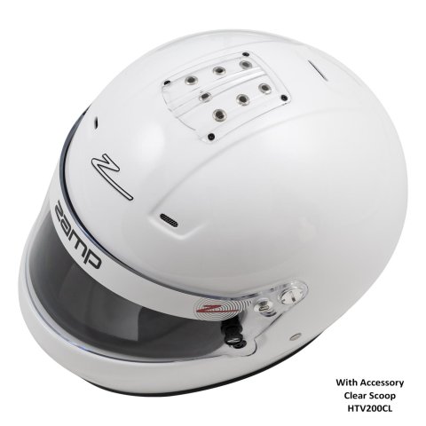 Zamp RZ-56 Helmets H770001S Helmet, RZ-56, Full Face, Gloss White, Fire-Retardant Fabric, Snell SA2020, Small, Each