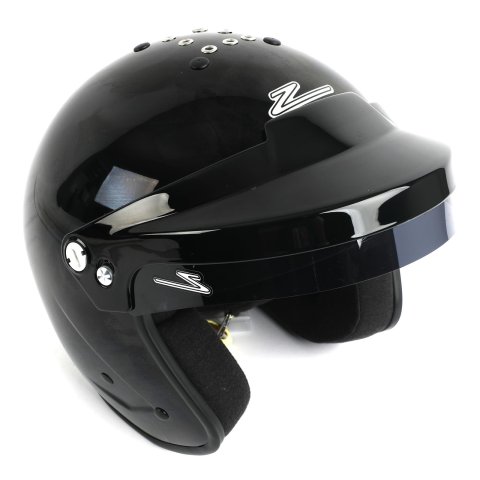 Zamp RZ-18H Helmets H774003L Helmet, RZ-18H, Half, Black, Gloss Finish, Snell SA2020, Large, Each