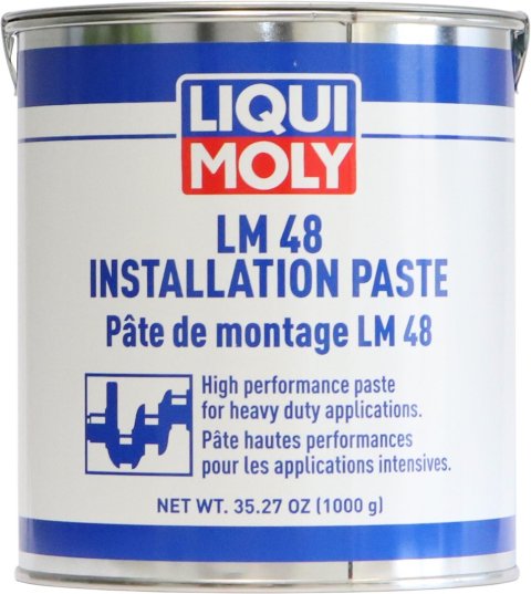 Liqui Moly LM 48 Installation Paste 22040 Grease, Paste, Plastic Tube, 2.20 lbs., Each