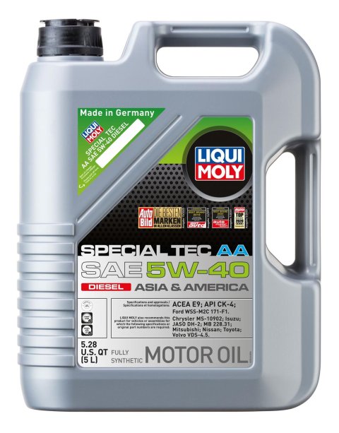 5w20 Liqui Moly Special Tec AA Engine Oil 20426 5W-40 Diesel ,Plastic canister