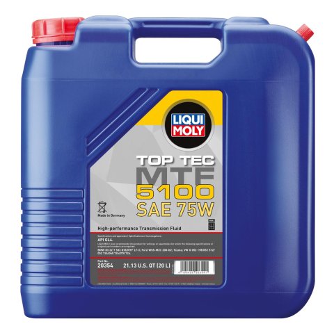 Liqui Moly Engine Oil 20354 Top Tec MTF 5100 75W ,Plastic canister
