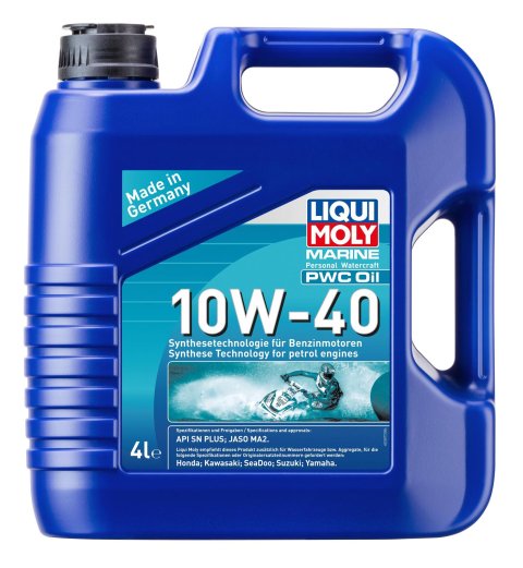 10w40 Liqui Moly Marine PWC Motor Oil 20530 Engine Oil, PWC, Synthetic, 10W40, 4 Liters, Each